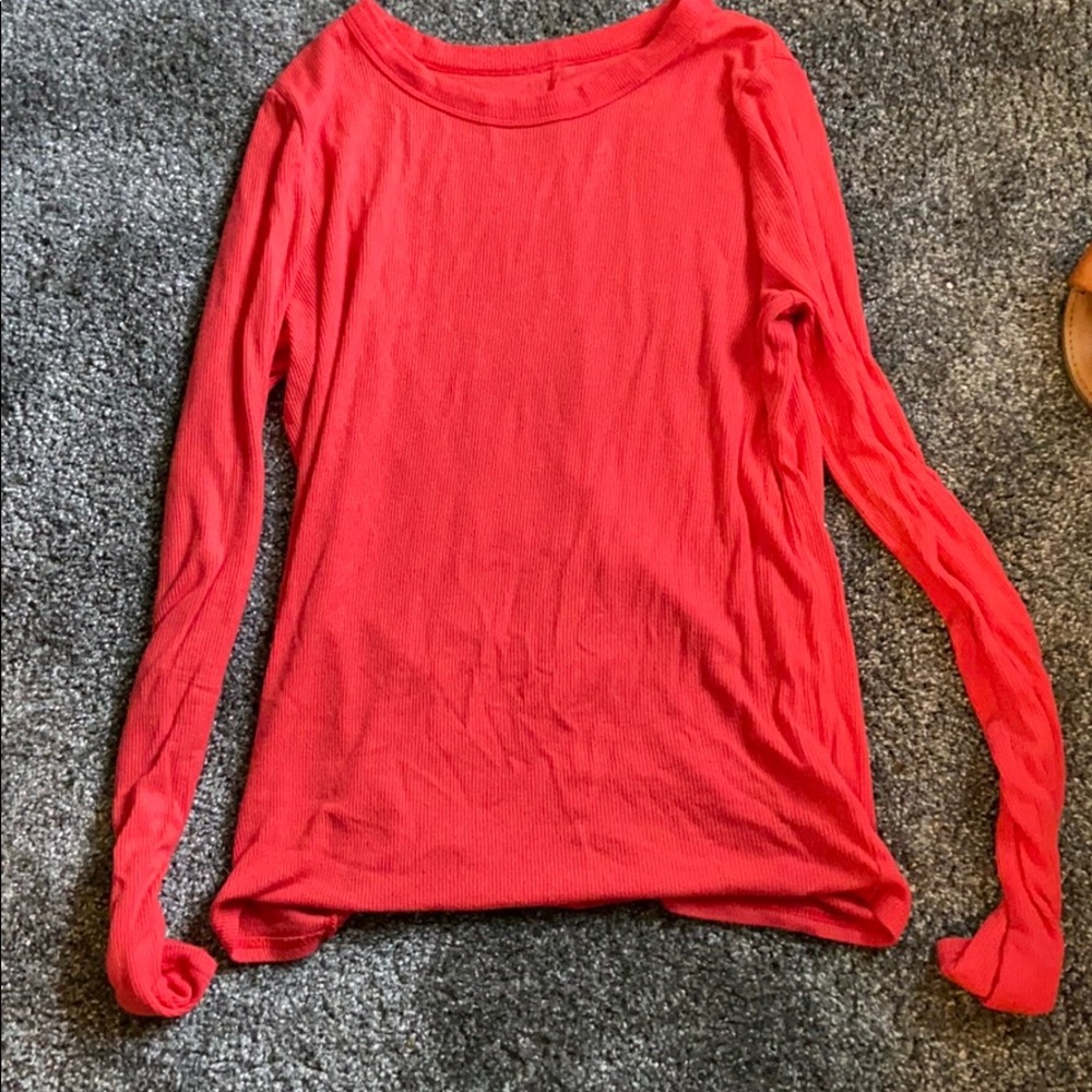 Pink/orange long sleeve juniors shirt